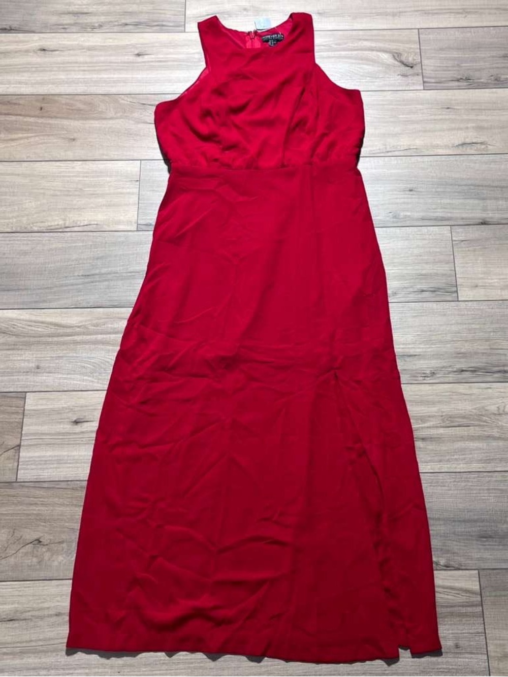 Forever 21 Women’s Sleeveless Maxi Dress With Side Slit Size 1X Red
